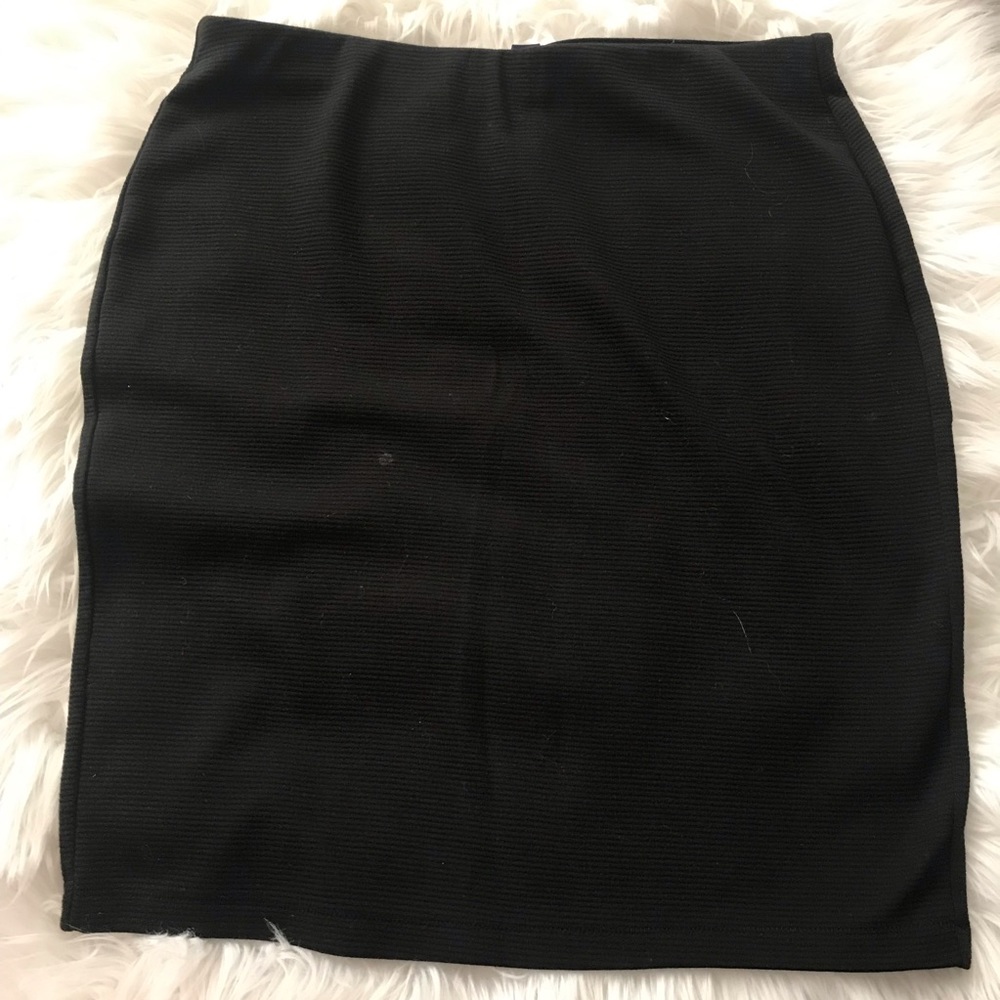 Gap black skirt size med ribbed stretchy material